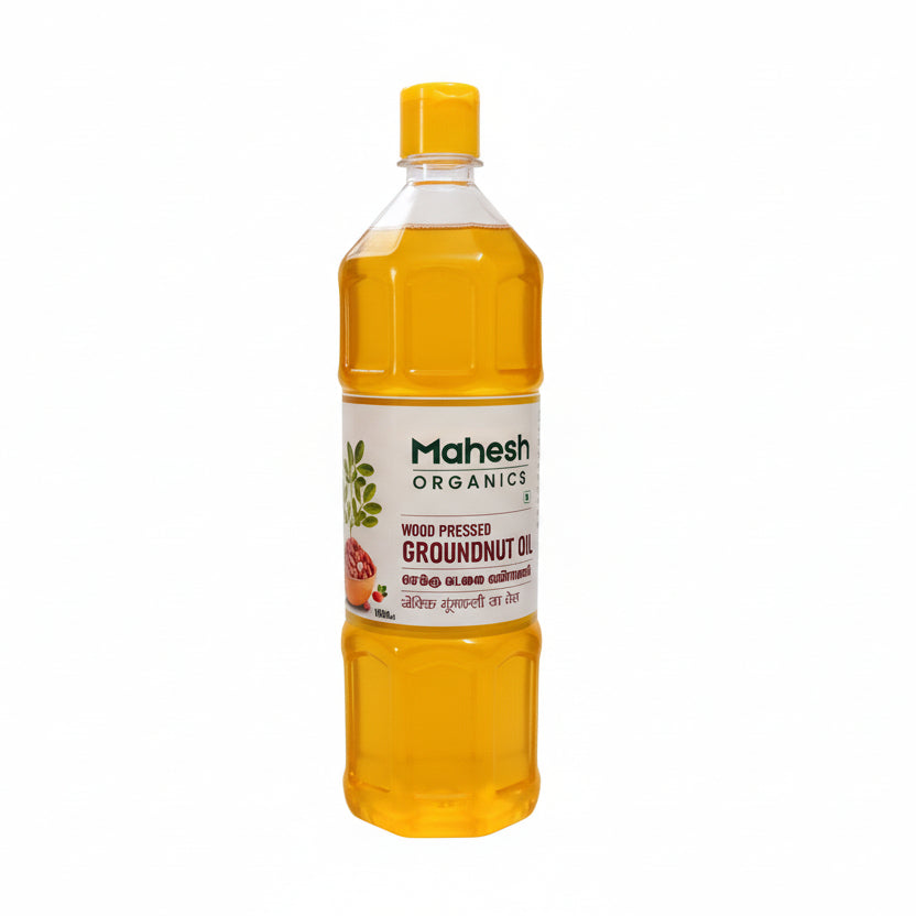 Groundnut Oil 1 Liter Bottle (Wood Pressed)