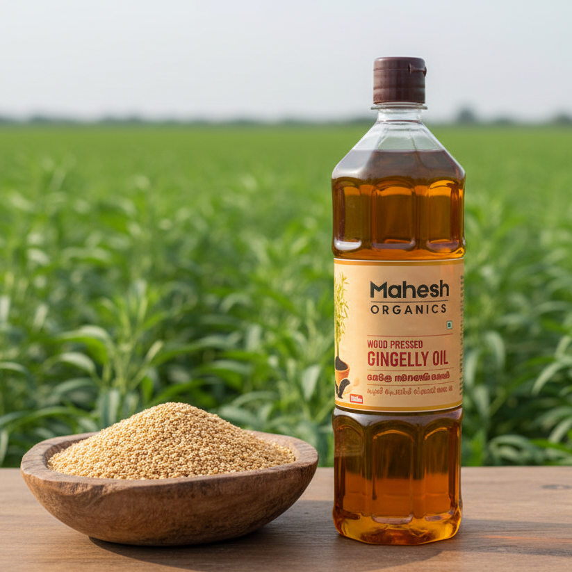 Gingelly Oil 1 Liter Bottle (Wood Pressed)